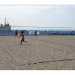 Una gara del torneo femminile di doppio della specialit tambeach